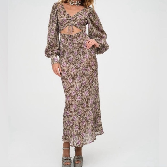 For Love and Lemons Wynne Maxi Dress Size Medium - Picture 1 of 11